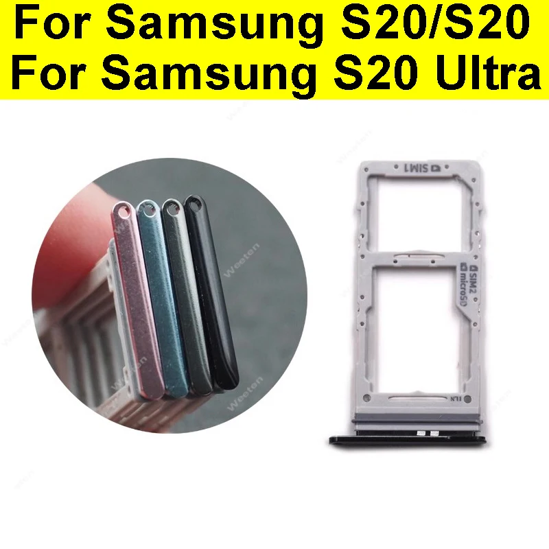 Sim Card Slot For Samsung Galaxy S20 S20 Plus S20 Ultra SIM Card Tray Adapter Card Reader Holder Replacement Repair Parts
Sim Card Slot For Samsung Galaxy S20 S20 Plus S20 Ultra SIM Card Tray Adapter Card Reader Holder Replacement Repair Parts