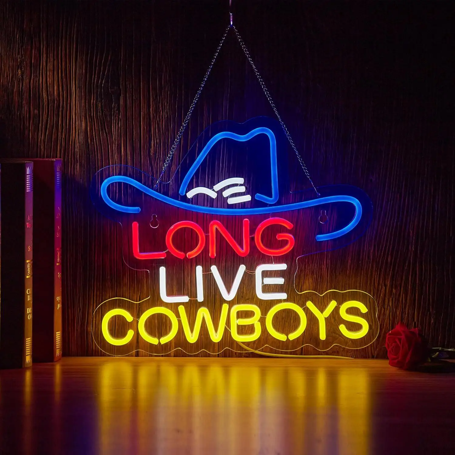 Long Live Cowboy Neon Sign LED Dimmable USB Neon Lights for Bedroom Office Hotel Pub Cafe Recreation Room Wall Artwork Decor
Long Live Cowboy Neon Sign LED Dimmable USB Neon Lights for Bedroom Office Hotel Pub Cafe Recreation Room Wall Artwork Decor