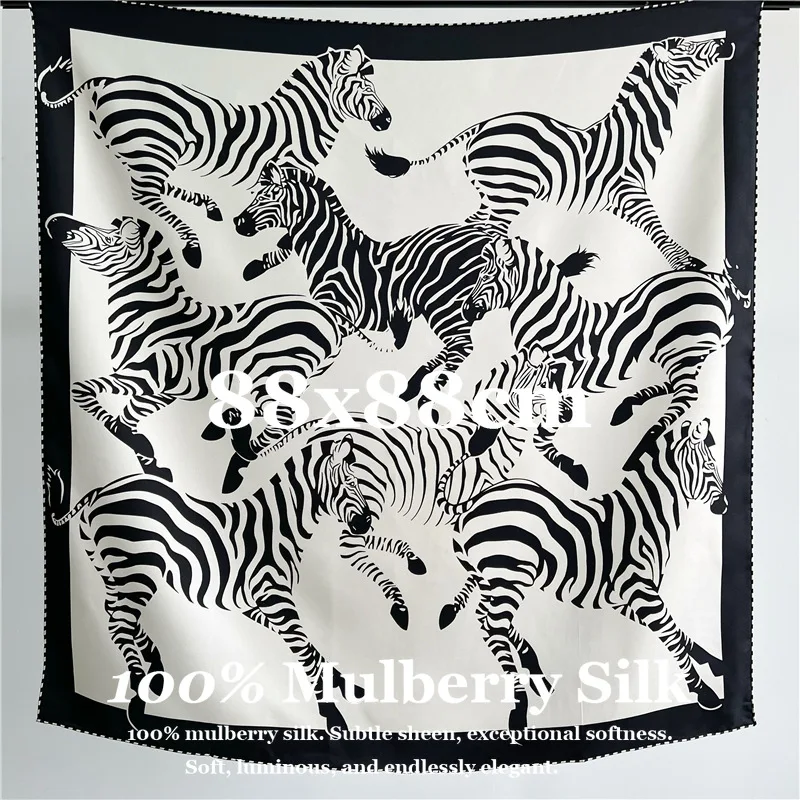 100% Real Silk Scarf Lightweight Zebra Fashion Four Seasons Shawl Hair Wrap Smooth Hijab Bandana Poncho Bufanda Hand-Rolled Edge
100% Real Silk Scarf Lightweight Zebra Fashion Four Seasons Shawl Hair Wrap Smooth Hijab Bandana Poncho Bufanda Hand-Rolled Edge