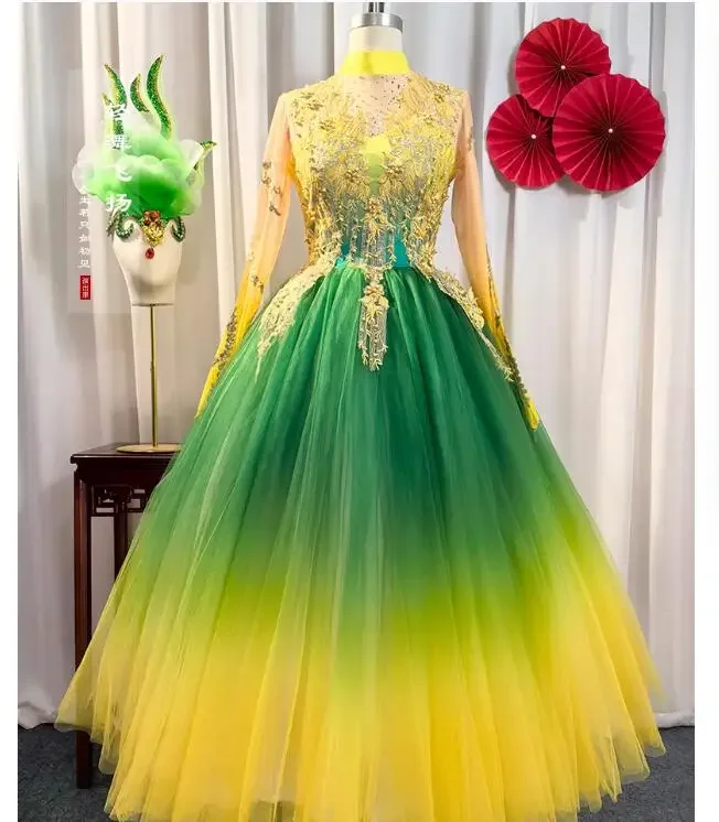 Ladies' Opening Ball Swing Dress, New Year Dancer Dress, Adult Rose Ball Dress, Singer
Ladies' Opening Ball Swing Dress, New Year Dancer Dress, Adult Rose Ball Dress, Singer