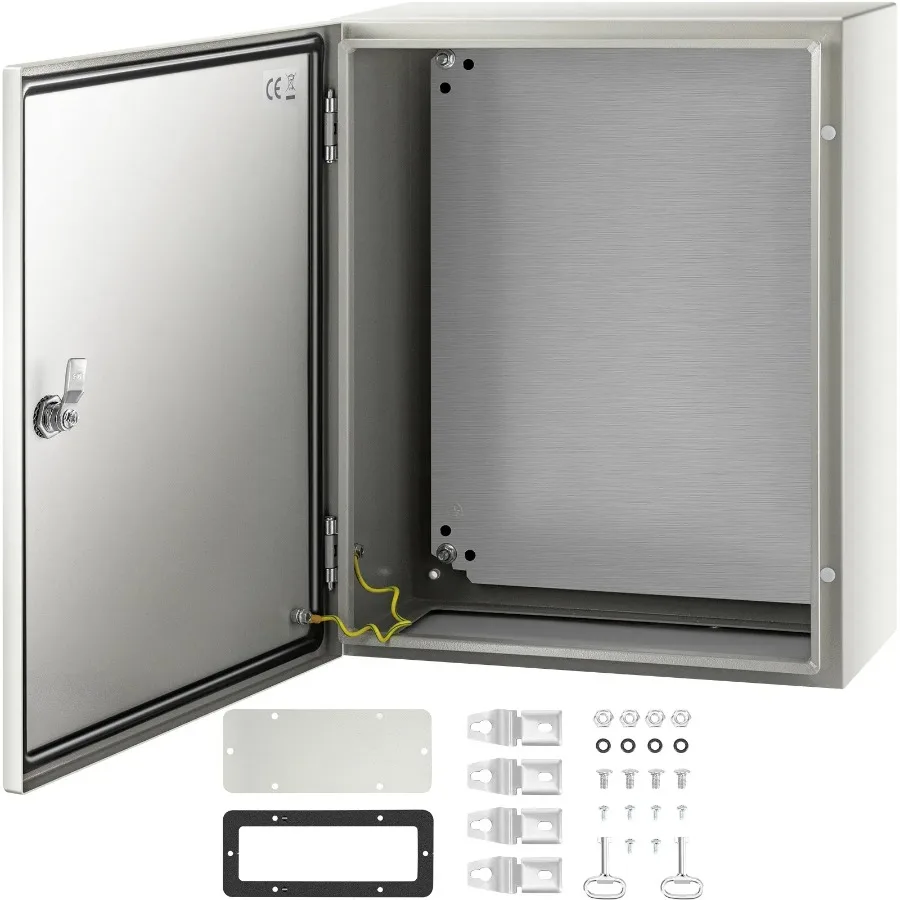 NEMA Steel Enclosure 20 x 16 x 8'' NEMA 4X Steel Electrical Box IP66 Waterproof and Dustproof Outdoor Indoor Electrical Juncti
NEMA Steel Enclosure 20 x 16 x 8'' NEMA 4X Steel Electrical Box IP66 Waterproof and Dustproof Outdoor Indoor Electrical Juncti
