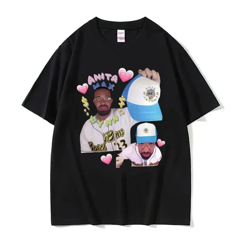 Male Rapper Drake&Anita casual khawai pattern printed 100% pure cotton short-sleeved T-shirt retro streetwear
Male Rapper Drake&Anita casual khawai pattern printed 100% pure cotton short-sleeved T-shirt retro streetwear