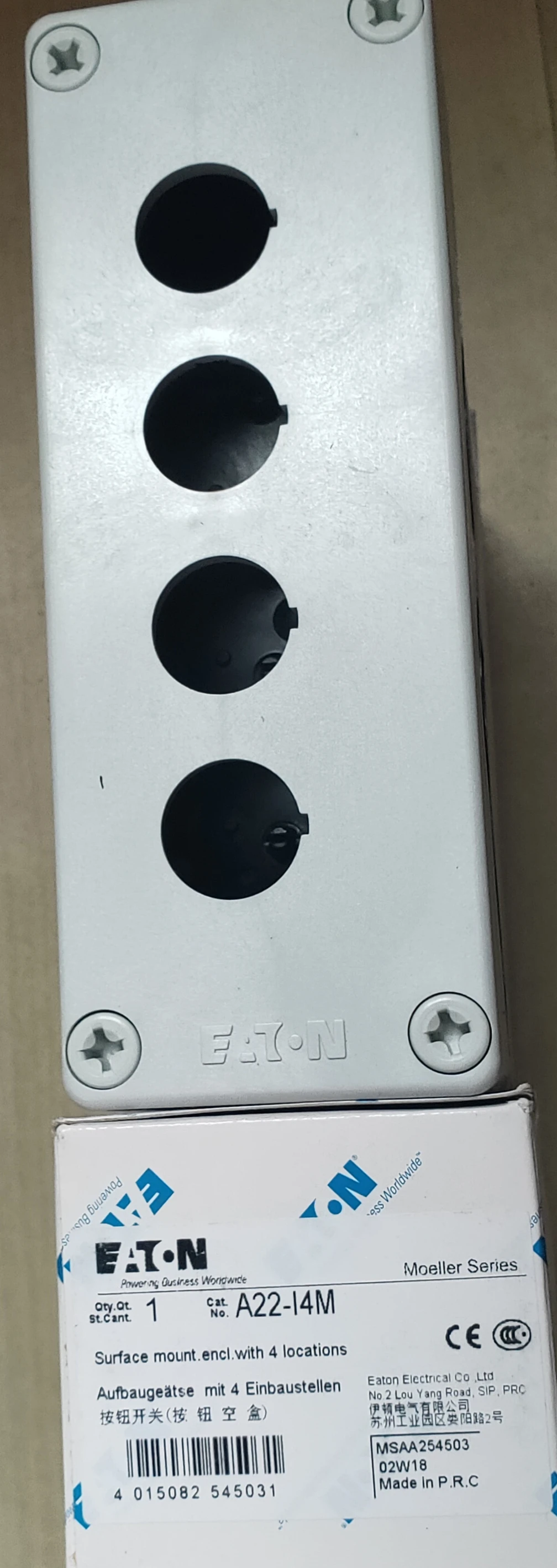 3pcs New Original Eaton button box A22-I1MA22-IGE1MA22-I2MA22-I3MA22-I4MA22-I5M
3pcs New Original Eaton button box A22-I1MA22-IGE1MA22-I2MA22-I3MA22-I4MA22-I5M