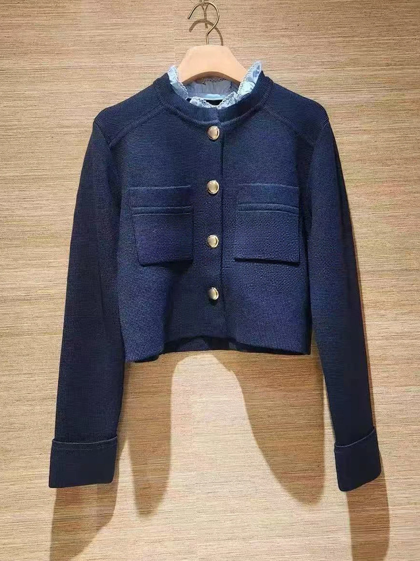 S Home Nan You High End Women's ort Knitted Open Cardigan Top with Lace Trim in Small Fraance Sle for Autumn 2025
S Home Nan You High End Women's ort Knitted Open Cardigan Top with Lace Trim in Small Fraance Sle for Autumn 2025