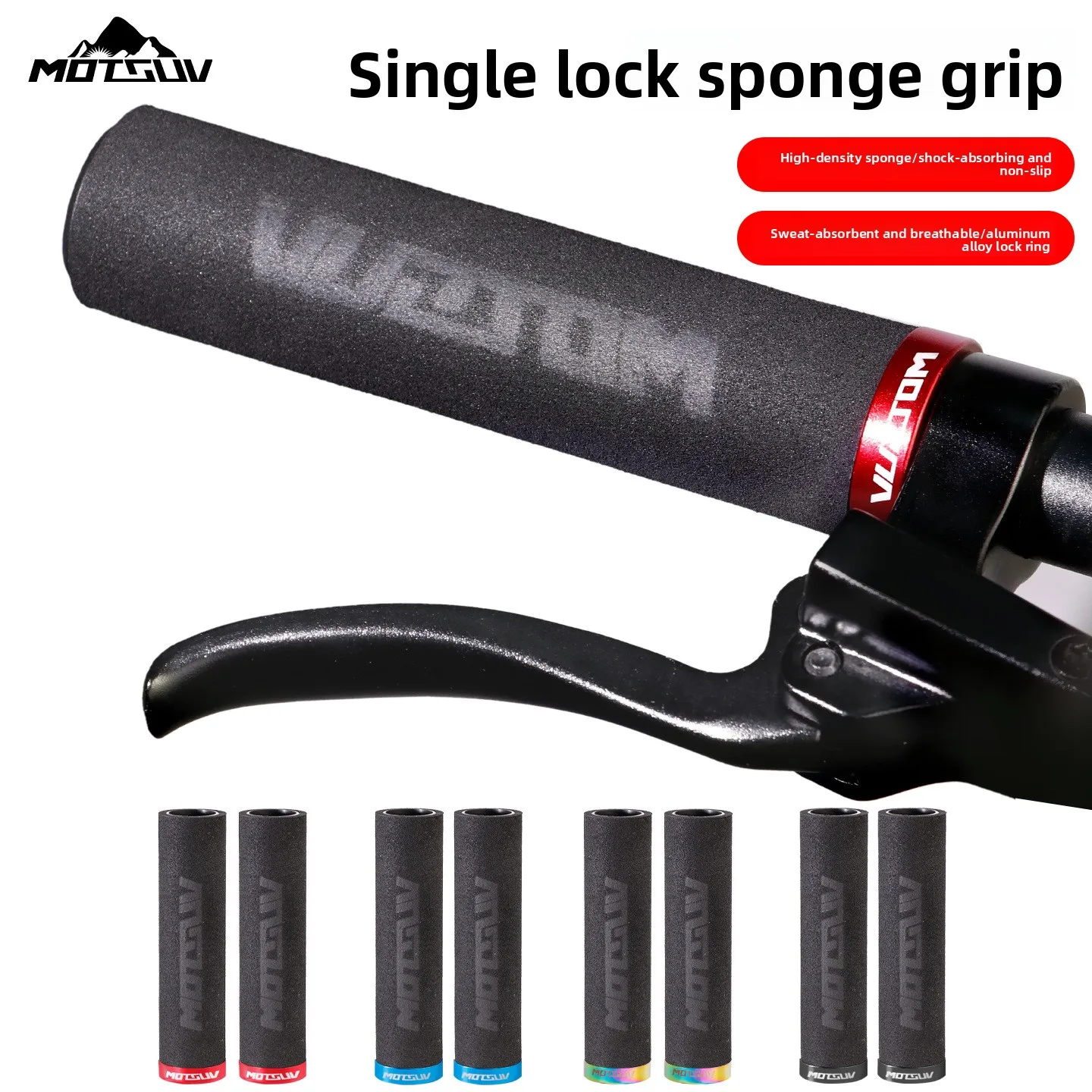 Mountain bike handlebar cover one-sided locking sponge grip for anti-slip comfortable moisture-wicking locking ring handle glove
Mountain bike handlebar cover one-sided locking sponge grip for anti-slip comfortable moisture-wicking locking ring handle glove