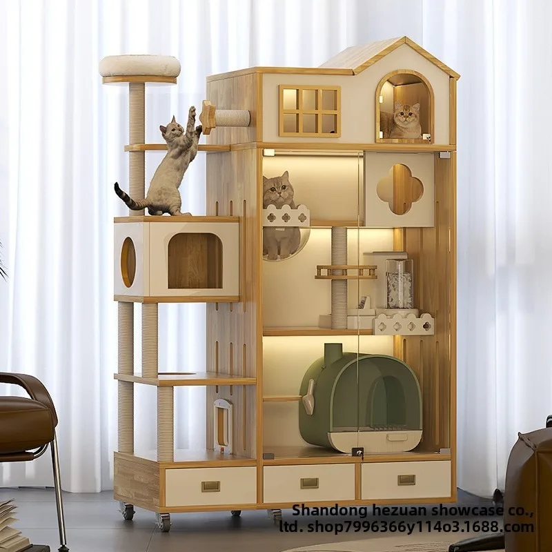 Customizable Modern Outdoor Living Room Cat Castle Large Solid Wood Three-Layer Eco-friendly Cat Cabinet All Seasons Square Desi
Customizable Modern Outdoor Living Room Cat Castle Large Solid Wood Three-Layer Eco-friendly Cat Cabinet All Seasons Square Desi