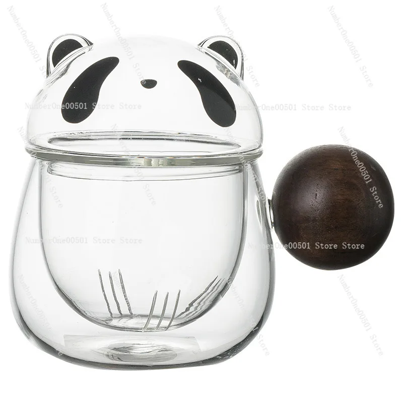 Стеклянная чашка с изображением панды, чая с фильтром для воды
Стеклянная чашка с изображением панды, чая с фильтром для воды