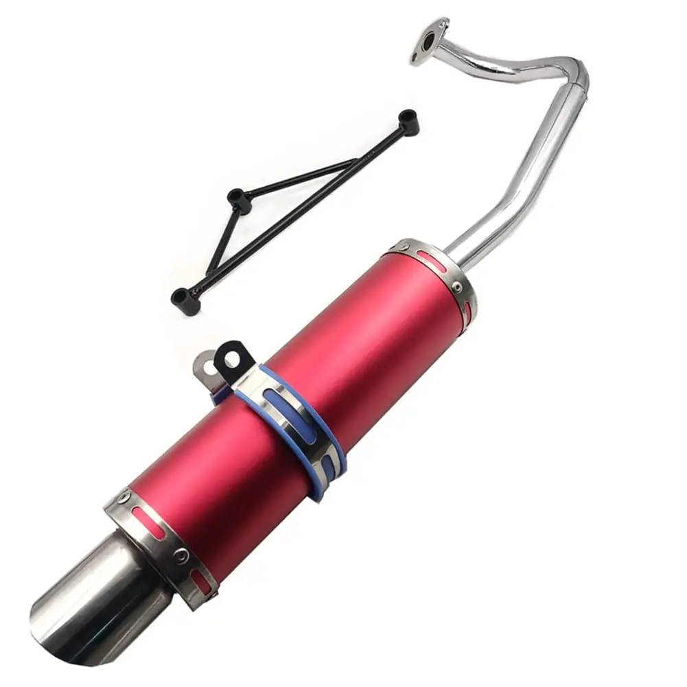 Red Performance Exhaust Muffler Assembly For GY6 50cc 4-Stroke Scooter Engines 139QMA 139QMB
Red Performance Exhaust Muffler Assembly For GY6 50cc 4-Stroke Scooter Engines 139QMA 139QMB