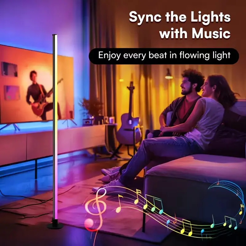 Modern RGB Corner Floor Lamp Smart APP Control Dimmable Color Changing Ambient Light for Bedroom Living Room Gaming
Modern RGB Corner Floor Lamp Smart APP Control Dimmable Color Changing Ambient Light for Bedroom Living Room Gaming