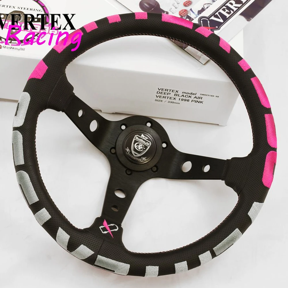 JDM 13Inch 330MM Universal Racing Vertex 1996 Steering Wheel JDM Deep Corn Sport Game Leather VERTEX Racing Steering Wheel
JDM 13Inch 330MM Universal Racing Vertex 1996 Steering Wheel JDM Deep Corn Sport Game Leather VERTEX Racing Steering Wheel