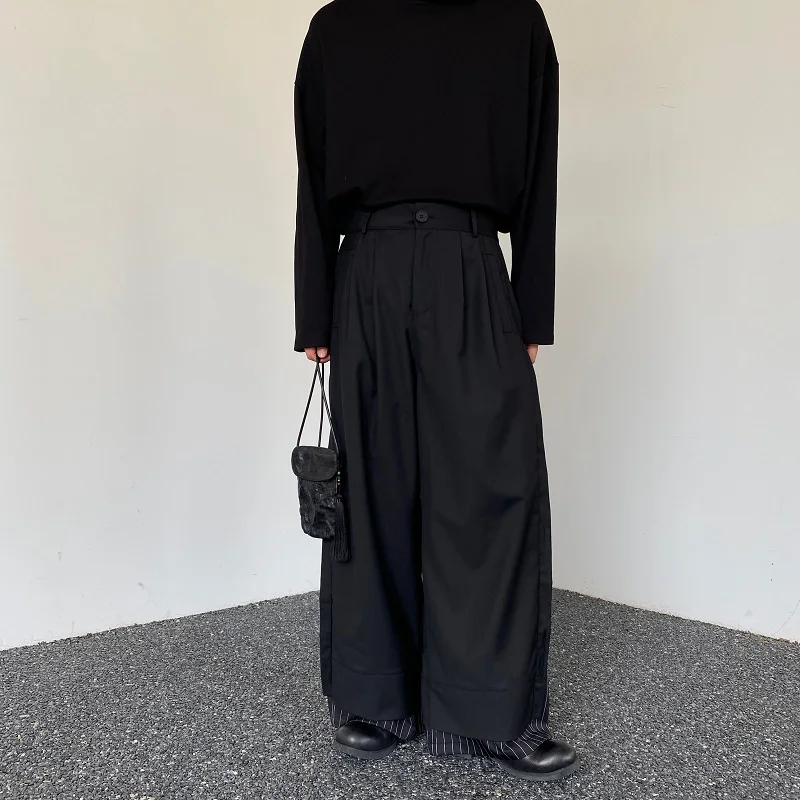 k Sle Men's Casual Pants Loose Wide Leg Patchwork Design Spring Autumn Comfortable Loose Fit Youth Faion Trousers
k Sle Men's Casual Pants Loose Wide Leg Patchwork Design Spring Autumn Comfortable Loose Fit Youth Faion Trousers