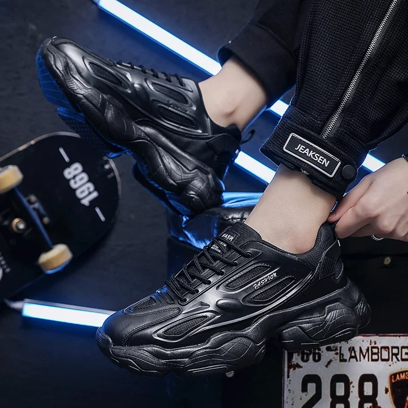 Trend Street Style Spring New Thick Bottom Increase Wear-resistant Lace-up Black and White Couple Casual Sports Daddy Shoes
Trend Street Style Spring New Thick Bottom Increase Wear-resistant Lace-up Black and White Couple Casual Sports Daddy Shoes