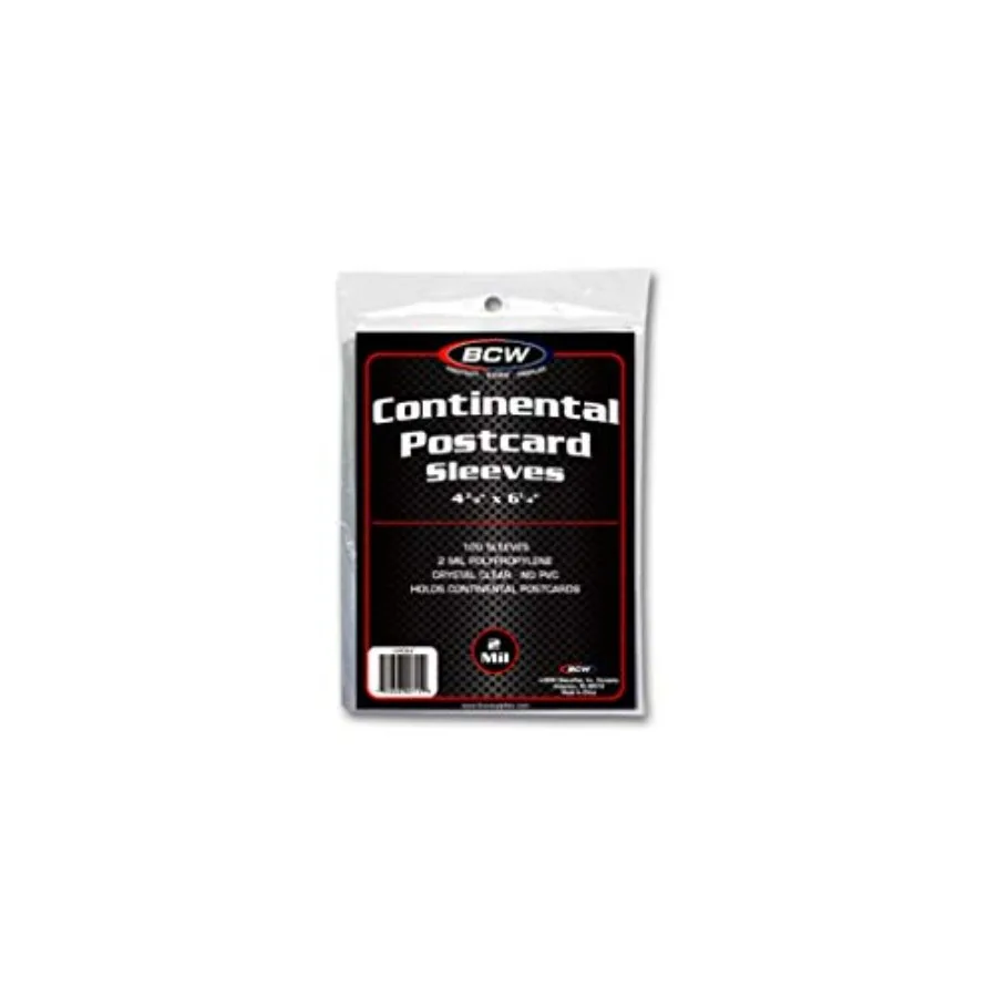 Continental Postcard Sleeves, Photos Sleeves Exterior Dimensions: 4 3/8" x 6 1/4" Acid-Free Archival Sleeves Quality Crystal Cl
Continental Postcard Sleeves, Photos Sleeves Exterior Dimensions: 4 3/8" x 6 1/4" Acid-Free Archival Sleeves Quality Crystal Cl