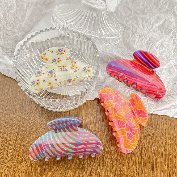 Vintage Floral Hair Claw Female Temperament Elegant Printing Claw Clip Crab Hair Clips Colorful Shark Clip Hair Accessories 2024
Vintage Floral Hair Claw Female Temperament Elegant Printing Claw Clip Crab Hair Clips Colorful Shark Clip Hair Accessories 2024