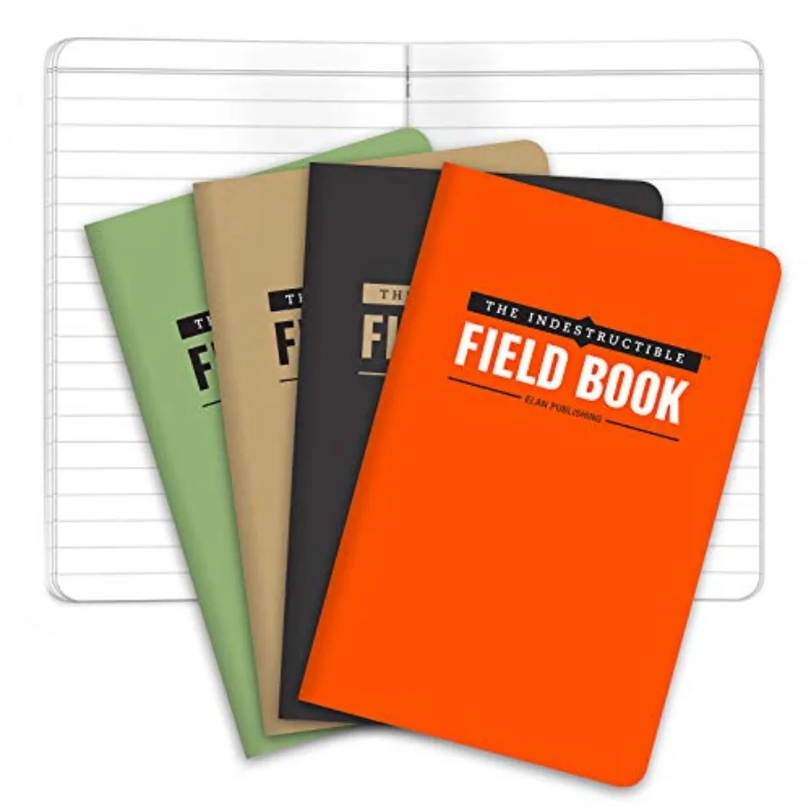 The Indestructible, Waterproof, Tearproof, Weatherproof Field Notebook - 3.5"x5.5" - Combo Colors - Lined Memo Book - Pack of 4
The Indestructible, Waterproof, Tearproof, Weatherproof Field Notebook - 3.5"x5.5" - Combo Colors - Lined Memo Book - Pack of 4