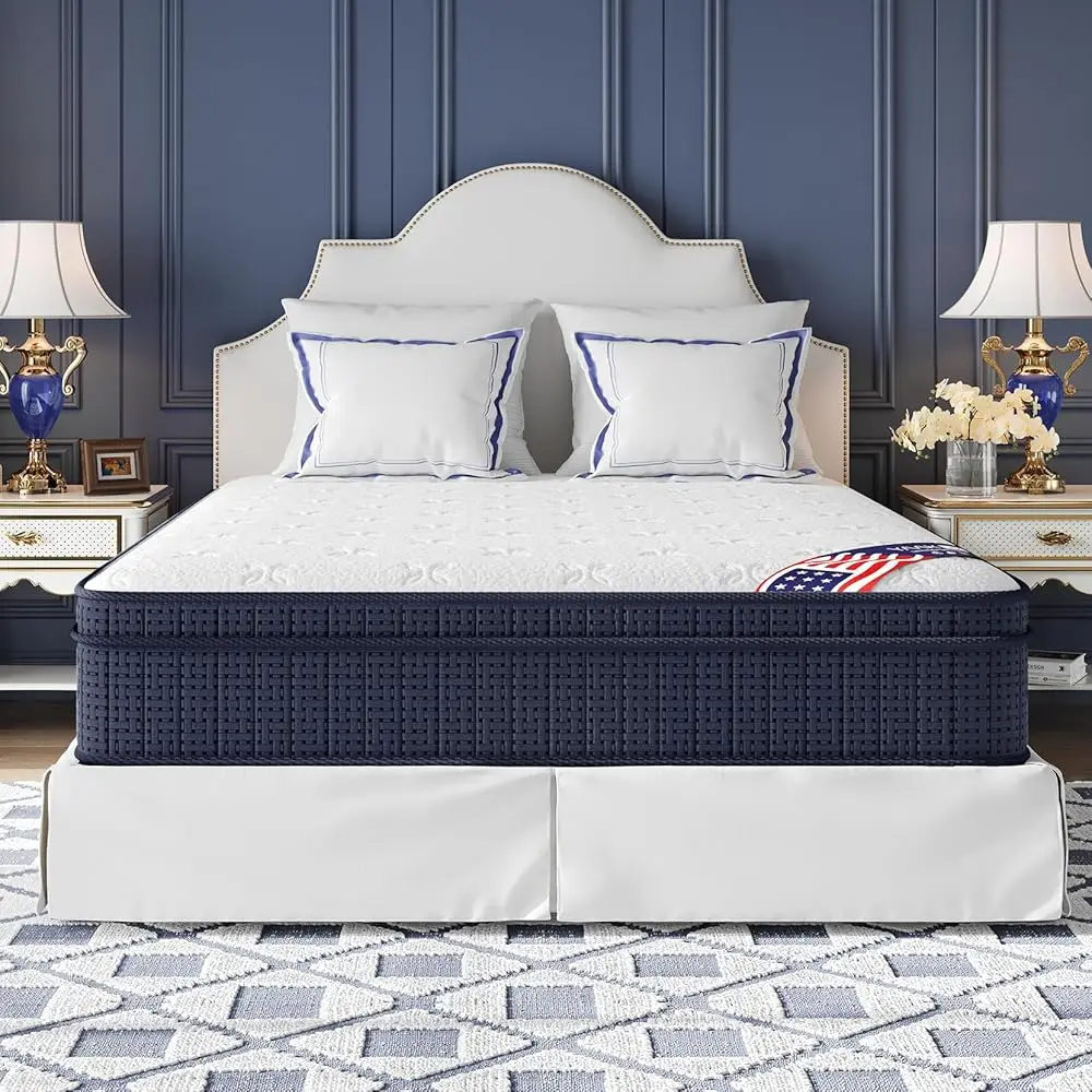 King Mattr 12 H In A Box For Ba Pain Relief, Medium Firm Feel Fiberglass Free Hybrid Mattr Plush With Cooling Gel Memory Foam
King Mattr 12 H In A Box For Ba Pain Relief, Medium Firm Feel Fiberglass Free Hybrid Mattr Plush With Cooling Gel Memory Foam
