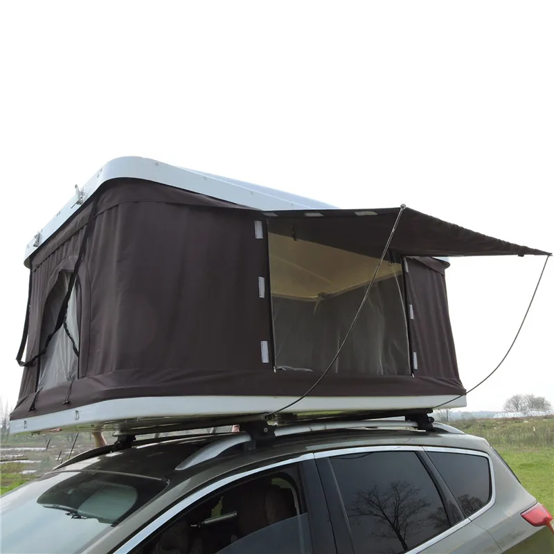 Hard Shell Rooftop Camping Tent 4x4 Ripstop Durable Fabric Easy to Set up Waterproof Car Roof Tent for Sale 1-2 Man 4 Season
Hard Shell Rooftop Camping Tent 4x4 Ripstop Durable Fabric Easy to Set up Waterproof Car Roof Tent for Sale 1-2 Man 4 Season