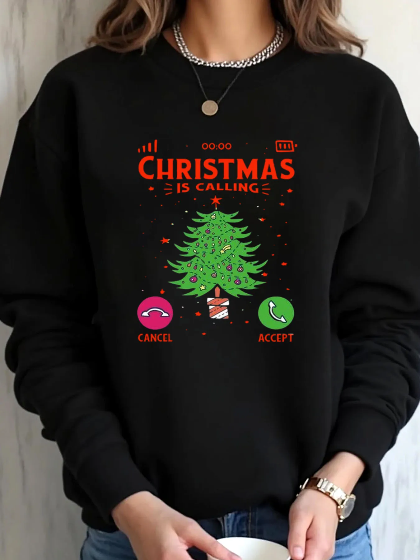 Женская толстовка большого размера с рождественской елкой и принтом, верхняя одежда с принтом
Женская толстовка большого размера с рождественской елкой и принтом, верхняя одежда с принтом