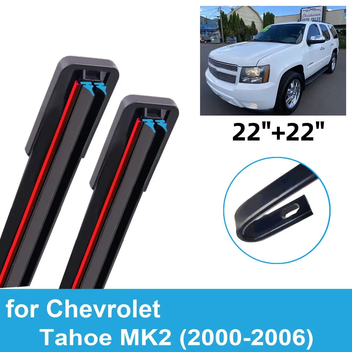 2PCS Car Wiper Blades for 2000-2006 Chevrolet Tahoe MK2 Front Windscreen Windshield Double Rubber Car Accessories 2004 2005 2006
2PCS Car Wiper Blades for 2000-2006 Chevrolet Tahoe MK2 Front Windscreen Windshield Double Rubber Car Accessories 2004 2005 2006