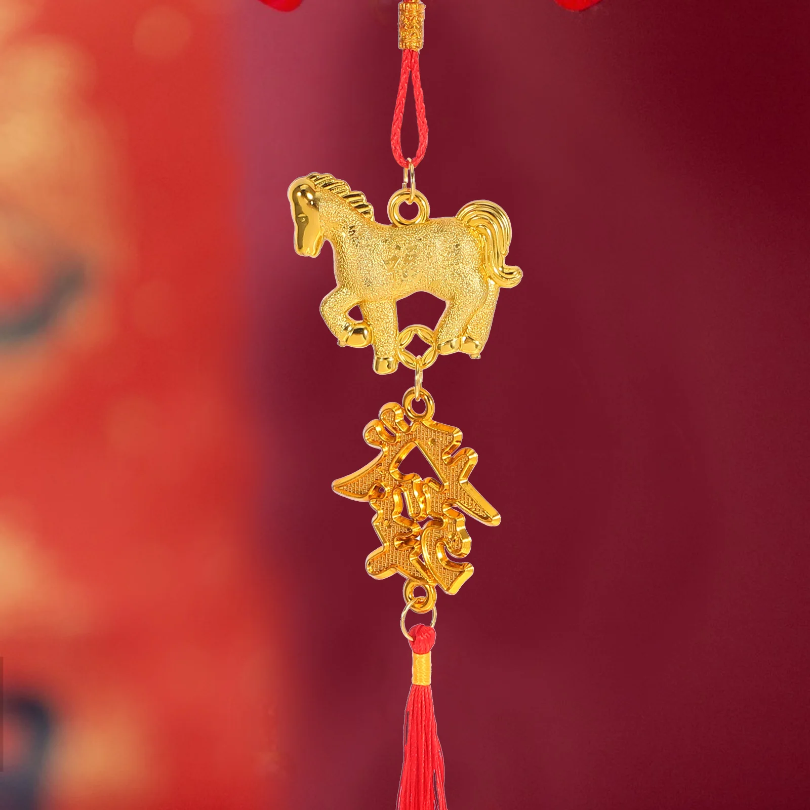 6pcs Red Tassel Pendant Horse Year Design Chinese Ornament For New Year Feng Shui Home Decor Wall Door Hanging
6pcs Red Tassel Pendant Horse Year Design Chinese Ornament For New Year Feng Shui Home Decor Wall Door Hanging