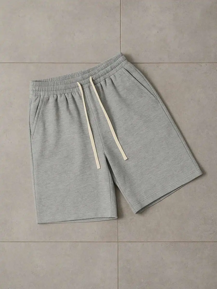 Unisex Casual Knitted Shorts With Drawstring Elastic Waist Soft Breathable Fabric For Home Sports
Unisex Casual Knitted Shorts With Drawstring Elastic Waist Soft Breathable Fabric For Home Sports