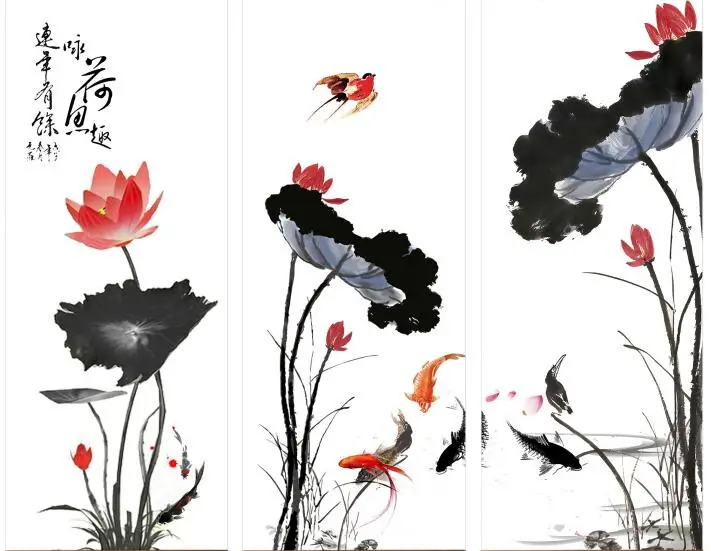 MT4001 Chinese Style lotus goldfish Decorative Print Art Canvas Poster For Living Room Decor Home Wall Picture
MT4001 Chinese Style lotus goldfish Decorative Print Art Canvas Poster For Living Room Decor Home Wall Picture