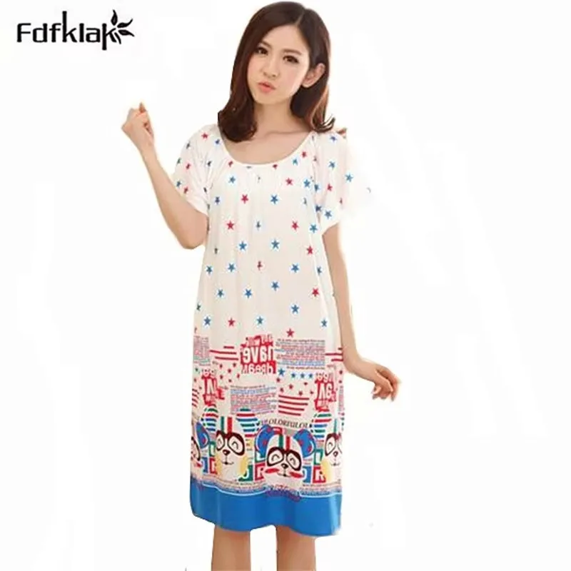 Nightgowns For Women Long Cartoon Girls Nightwear Nightdress Cotton And Silk Sleepshirt Summer Sleepwear Dress Vetement Femme
Nightgowns For Women Long Cartoon Girls Nightwear Nightdress Cotton And Silk Sleepshirt Summer Sleepwear Dress Vetement Femme