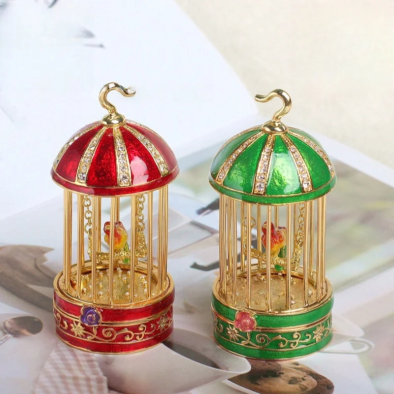 New Chinese Home Decor Vintage Enamel Jewelry Box Handicrafts Birdcage Decor Home Decor Light Luxury Gift Small Decor
New Chinese Home Decor Vintage Enamel Jewelry Box Handicrafts Birdcage Decor Home Decor Light Luxury Gift Small Decor