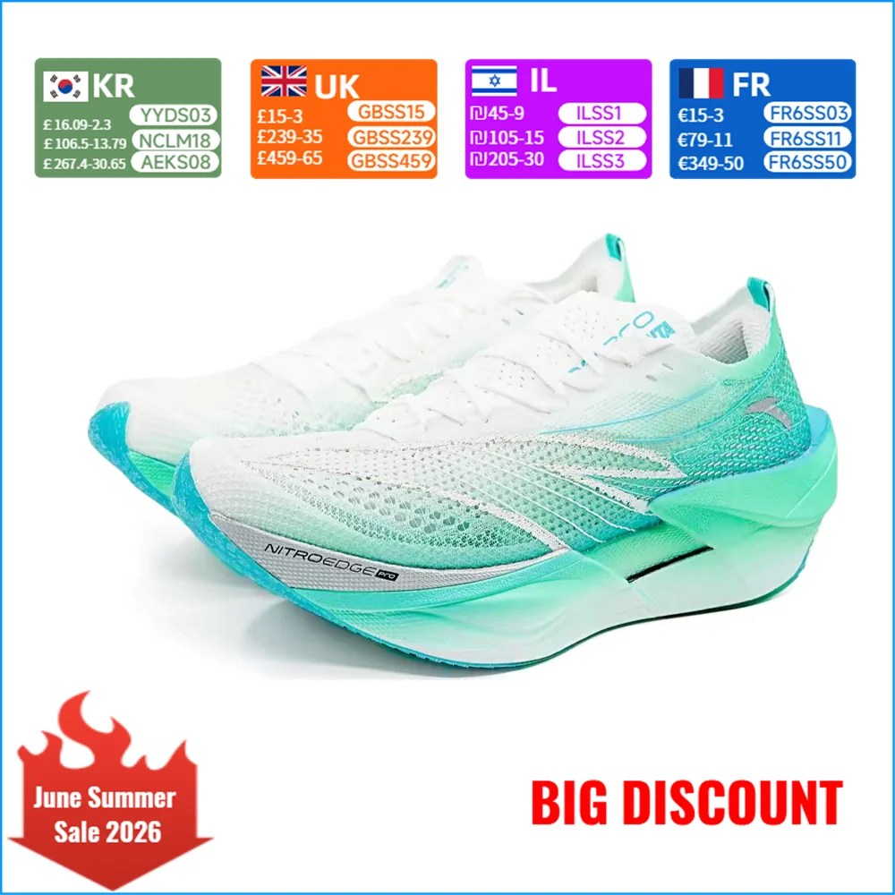 Anta C202 6.0 PRO: Comfortable and Stylish Low-Top Carbon Plate Casual Running Shoes for Men, White/Green/Blue 112515576-4
Anta C202 6.0 PRO: Comfortable and Stylish Low-Top Carbon Plate Casual Running Shoes for Men, White/Green/Blue 112515576-4