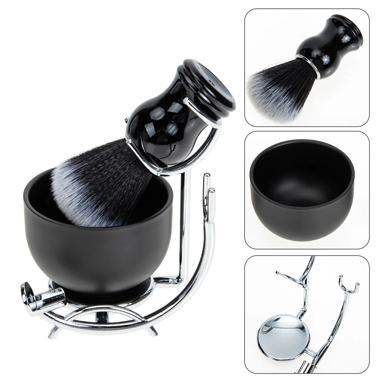 Shaving Kit Foam Stand for Men Grooming Suits Holding Beard Brush Stable Brush Remove Flakes Detangle Distribute Oil
Shaving Kit Foam Stand for Men Grooming Suits Holding Beard Brush Stable Brush Remove Flakes Detangle Distribute Oil