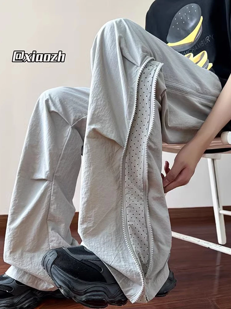 Ice Silk Me Pants Men's Summer Thin Zipper Qui Dry Foldable Soldier Pants Wide Leg Casual Long Trousers Breathable Loose Fit
Ice Silk Me Pants Men's Summer Thin Zipper Qui Dry Foldable Soldier Pants Wide Leg Casual Long Trousers Breathable Loose Fit