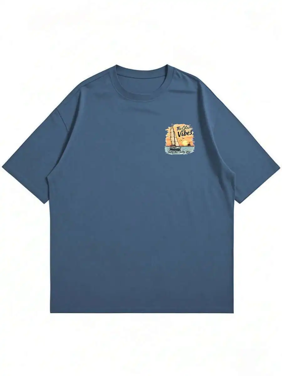 Mens Retro Nautical Print Short Sleeve T-Shirt Comfortable Breathable Summer Fashion
Mens Retro Nautical Print Short Sleeve T-Shirt Comfortable Breathable Summer Fashion