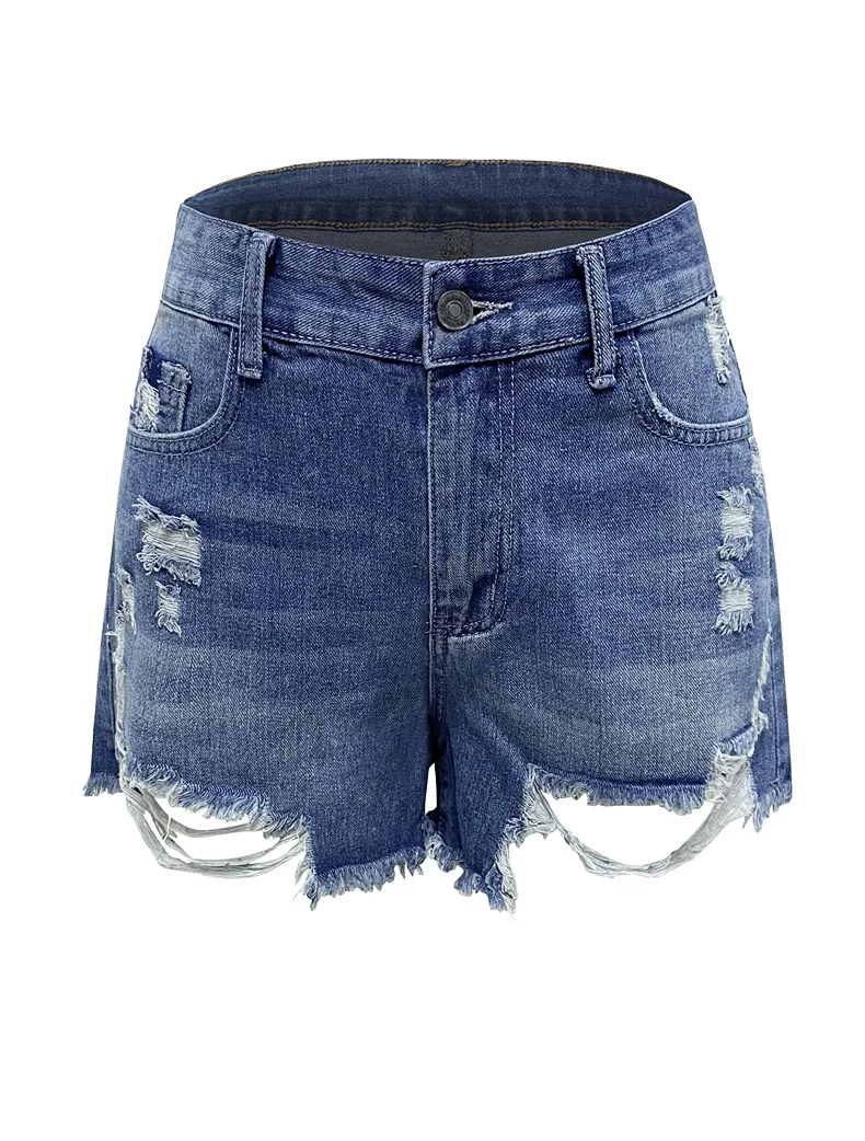 Denim Shorts for Women Summer Fashion Abrasive Fringe Torn Comfortable Jeans
Denim Shorts for Women Summer Fashion Abrasive Fringe Torn Comfortable Jeans