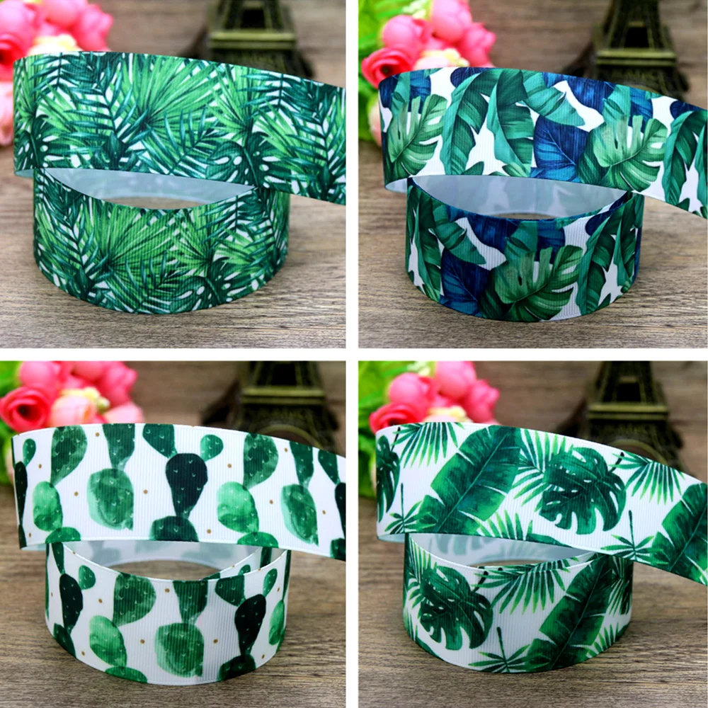 DHK 1.5'' 50yards Tropical Leaf Cactus Printed Grosgrain Ribbon Accessory Hairbow Headwear Decoration Wholesale Craft 38mm S915
DHK 1.5'' 50yards Tropical Leaf Cactus Printed Grosgrain Ribbon Accessory Hairbow Headwear Decoration Wholesale Craft 38mm S915