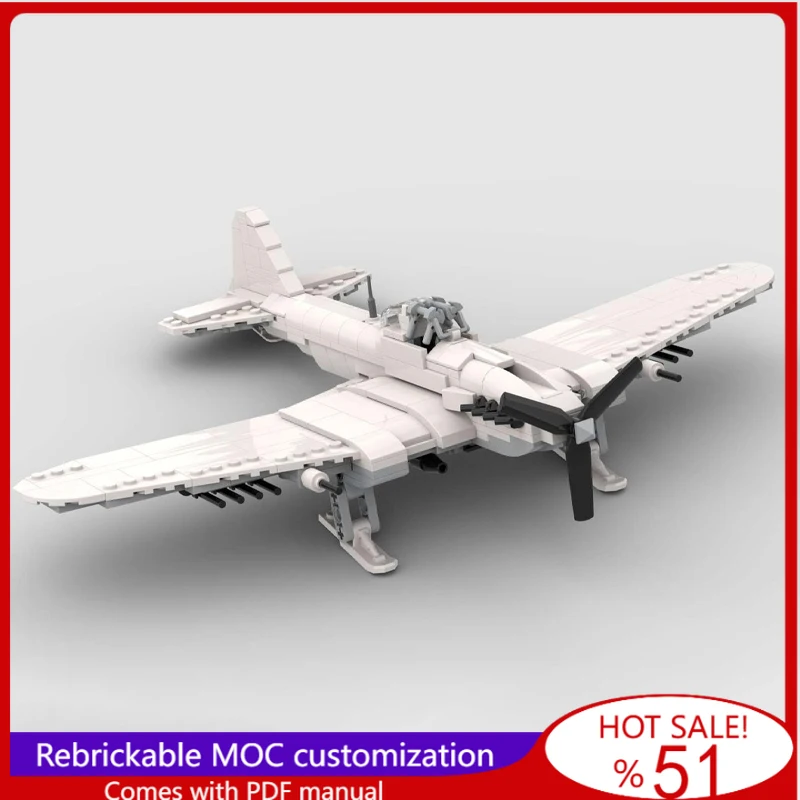 462 PCS MOC Battle Series Single Seat Il-2 Assault Aircraft Model Building DIY Assembled Educational Toy Festival Gift For Kids
462 PCS MOC Battle Series Single Seat Il-2 Assault Aircraft Model Building DIY Assembled Educational Toy Festival Gift For Kids