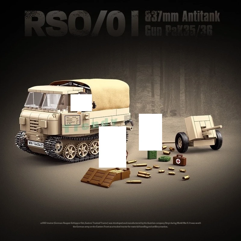 Железный осел RSO/01 трактор и 37 мм противотанковый пистолет строительные блоки собранные украшения детские развивающие игрушки подарки для взрослых мальчиков
Железный осел RSO/01 трактор и 37 мм противотанковый пистолет строительные блоки собранные украшения детские развивающие игрушки подарки для взрослых мальчиков