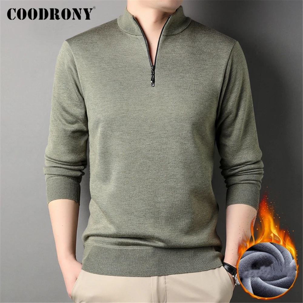 COODRONY Brand Solid Color Fleece Zipper Sweater Men Clothing Autumn Winter New Arrival Warm Wool Knitwear Pullover Jersey Z1187
COODRONY Brand Solid Color Fleece Zipper Sweater Men Clothing Autumn Winter New Arrival Warm Wool Knitwear Pullover Jersey Z1187
