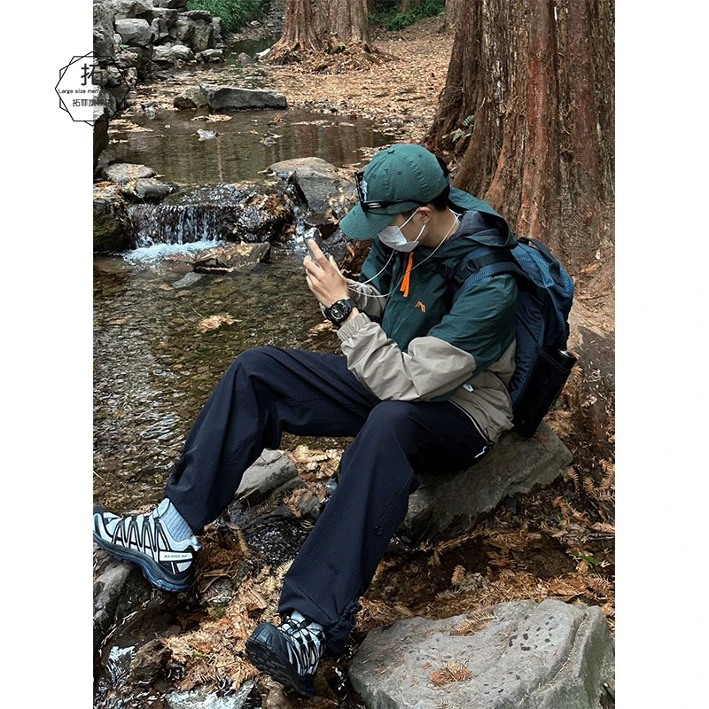 Outdoor Men's Cargo Pants Spring Autumn Oversize Durable Straight Leggings Trousers for Logging Work Polyester Casual Wear
Outdoor Men's Cargo Pants Spring Autumn Oversize Durable Straight Leggings Trousers for Logging Work Polyester Casual Wear