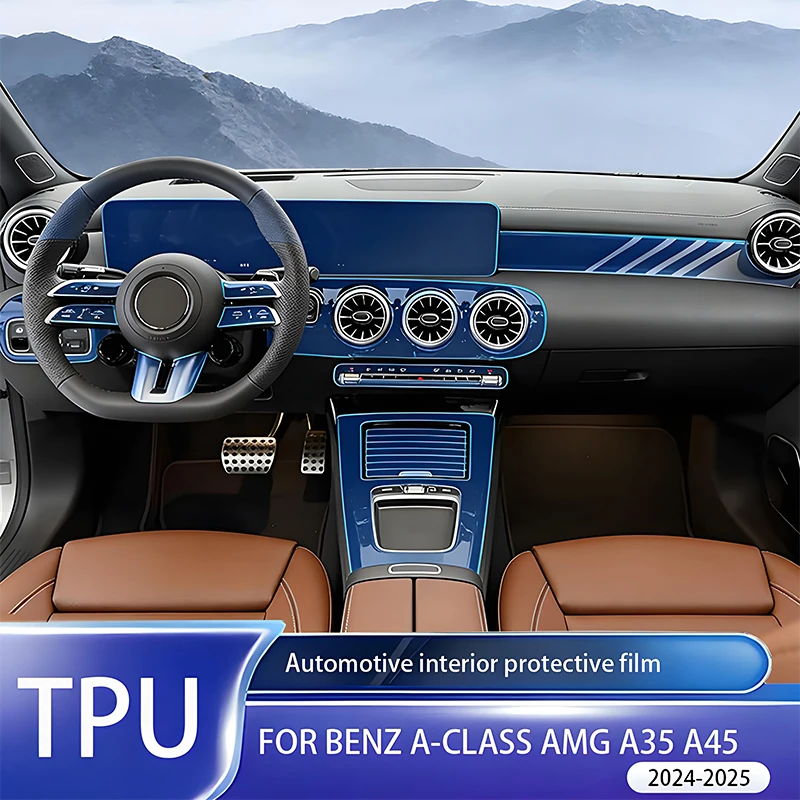 For Mercedes Benz A-Class AMG A35 A45 2024-2025 LHD Precut TPU Interior Protective Film Console Dashboard Door Navigation Anti-S
For Mercedes Benz A-Class AMG A35 A45 2024-2025 LHD Precut TPU Interior Protective Film Console Dashboard Door Navigation Anti-S