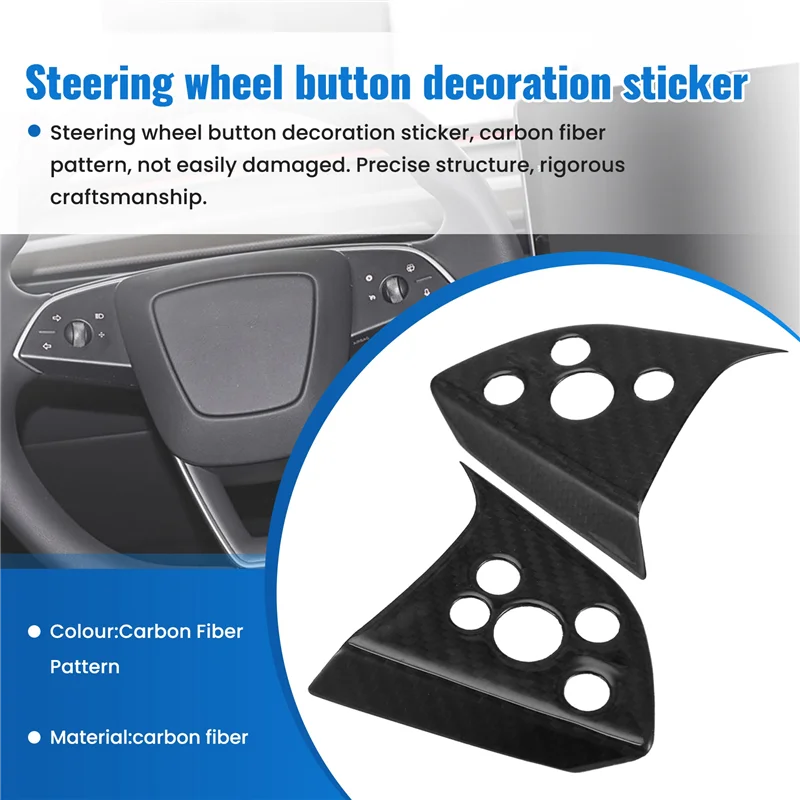 Lasting Car Steering Wheel Scroll Knob Trim Sticker Carbon Fiber For Tesla Model 3 Highland 2024 Car Interior Accessories
Lasting Car Steering Wheel Scroll Knob Trim Sticker Carbon Fiber For Tesla Model 3 Highland 2024 Car Interior Accessories
