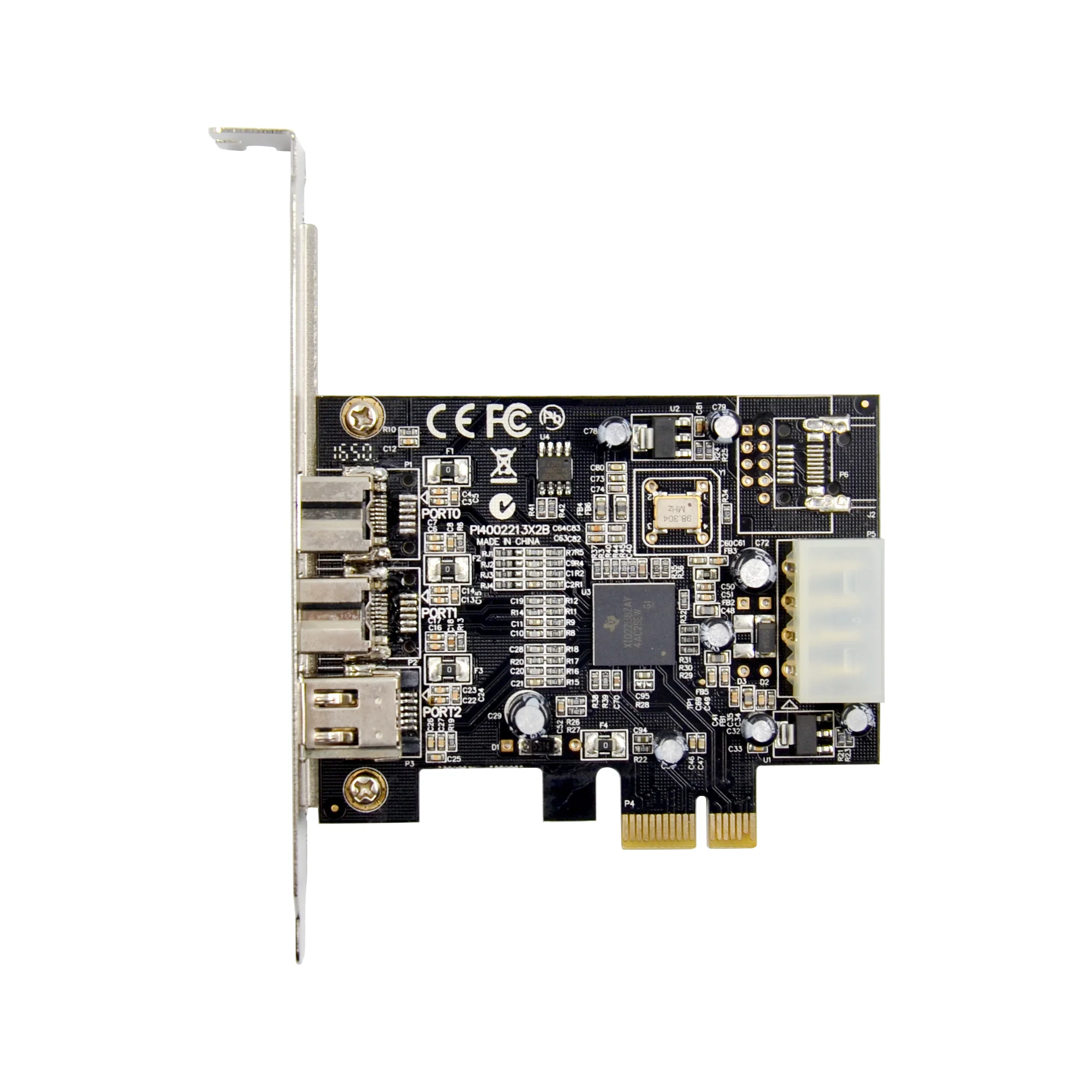 SUNWEIT ST23 PCIe TI 2213 IEEE 1394 (2B+1A) FireWire Card
SUNWEIT ST23 PCIe TI 2213 IEEE 1394 (2B+1A) FireWire Card