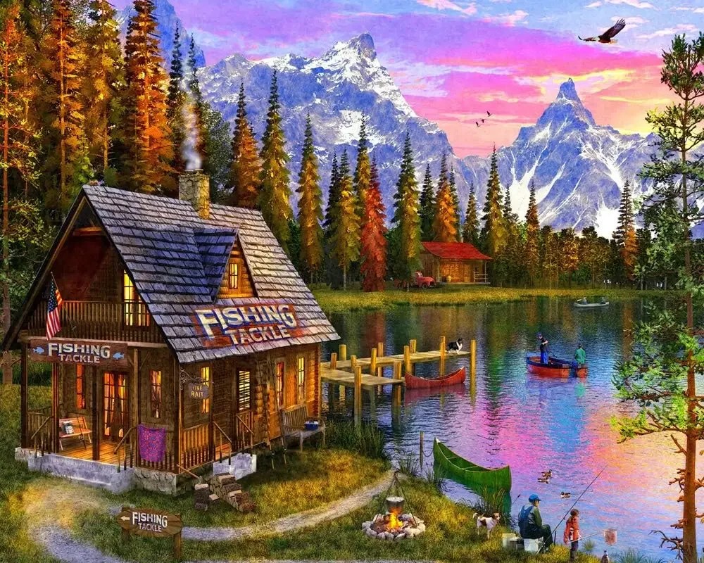  The Fishing Hut Adult Wooden Puzzle 1000/500/300 Pieces Jigsaw Puzzles for Gameroom Bedroom Livingroom Party Birthday Gift
The Fishing Hut Adult Wooden Puzzle 1000/500/300 Pieces Jigsaw Puzzles for Gameroom Bedroom Livingroom Party Birthday Gift