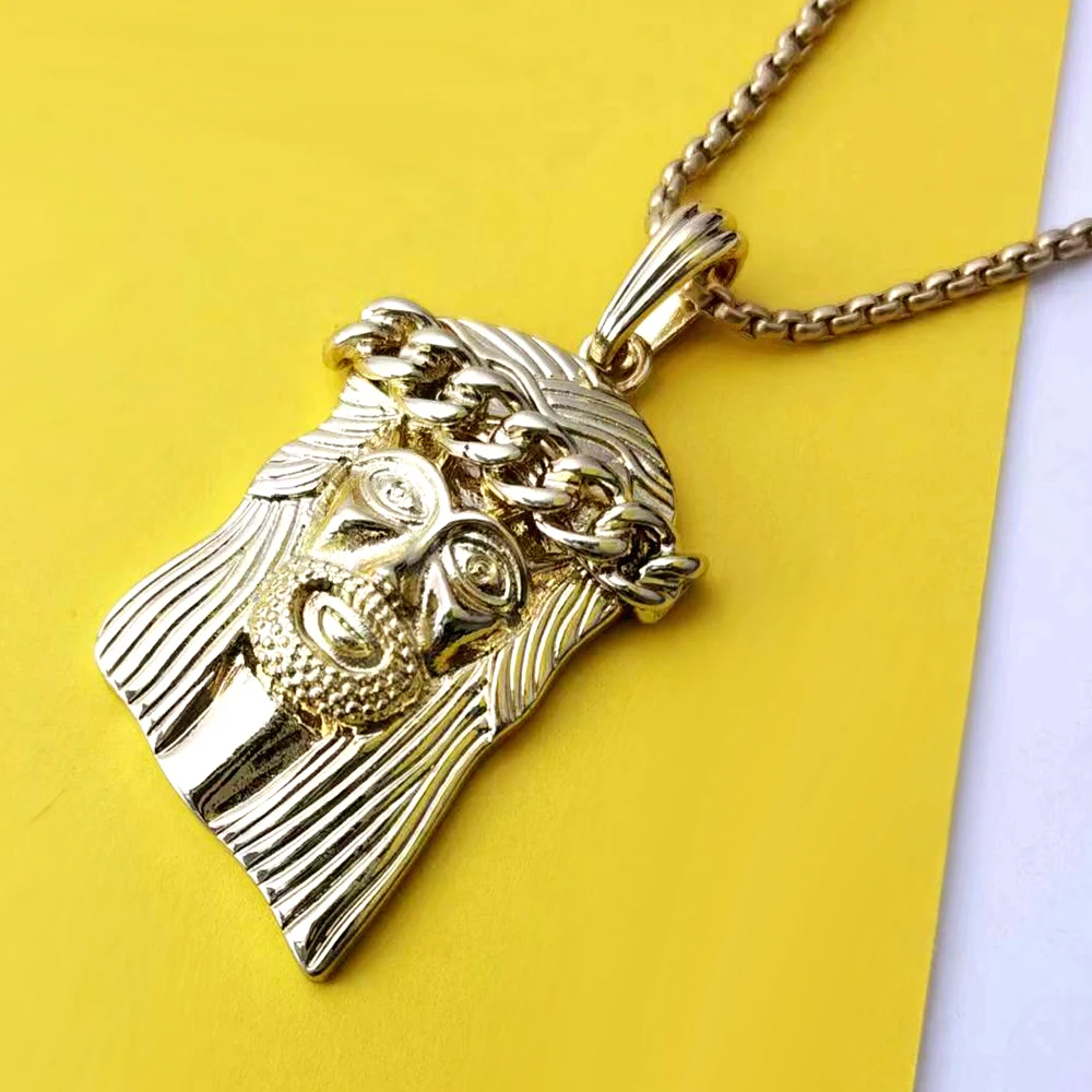 Fashion Hip Hop Gold Color JESUS Pendant Necklace for Man Woman,Long Necklaces For Men Rapper Jewelry
Fashion Hip Hop Gold Color JESUS Pendant Necklace for Man Woman,Long Necklaces For Men Rapper Jewelry