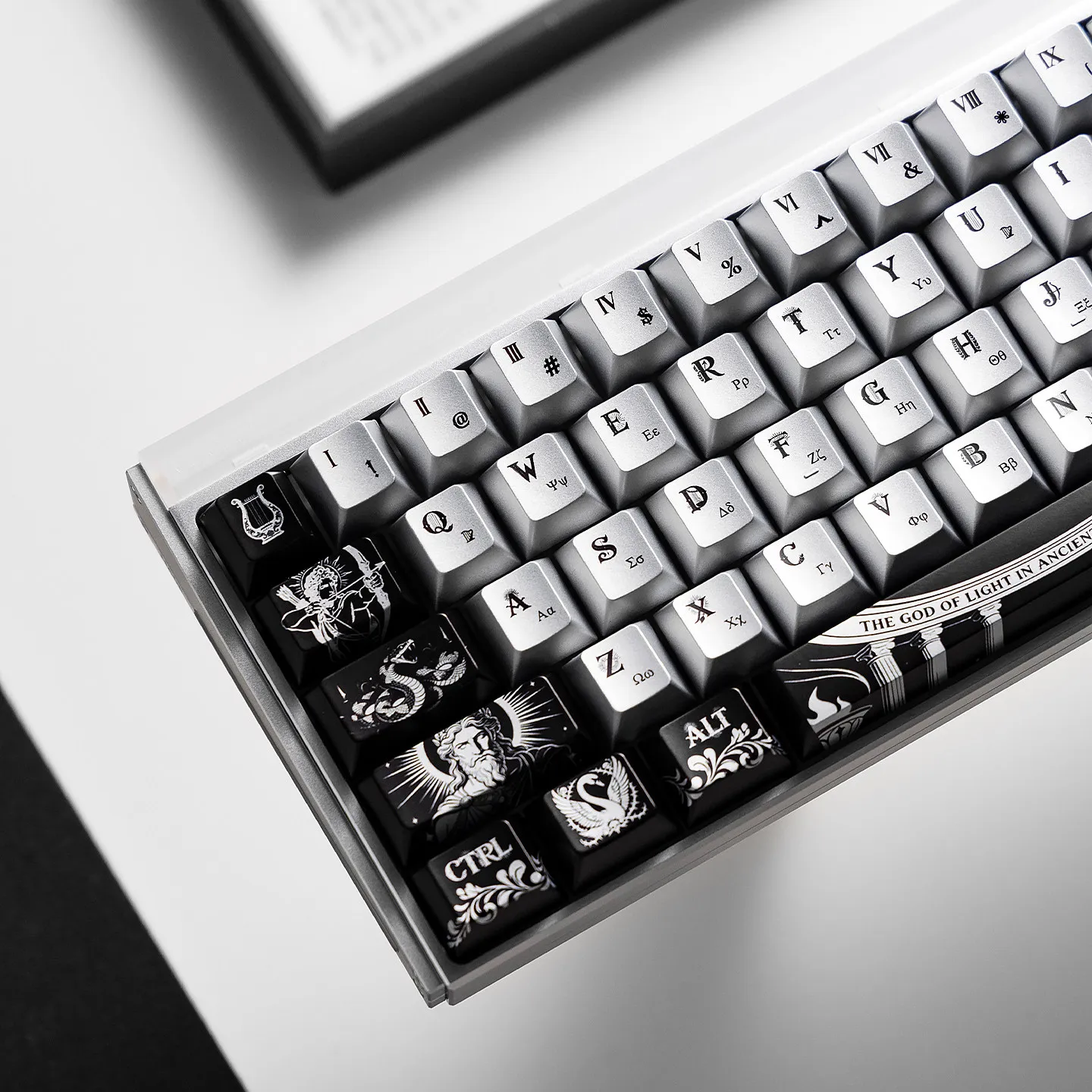 Taptempo Apollo-Theme Keycaps Cherry Profile PBT Keycaps Mental Texture keycaps Silver Black Keycap set For Mechanical Keyboard
Taptempo Apollo-Theme Keycaps Cherry Profile PBT Keycaps Mental Texture keycaps Silver Black Keycap set For Mechanical Keyboard