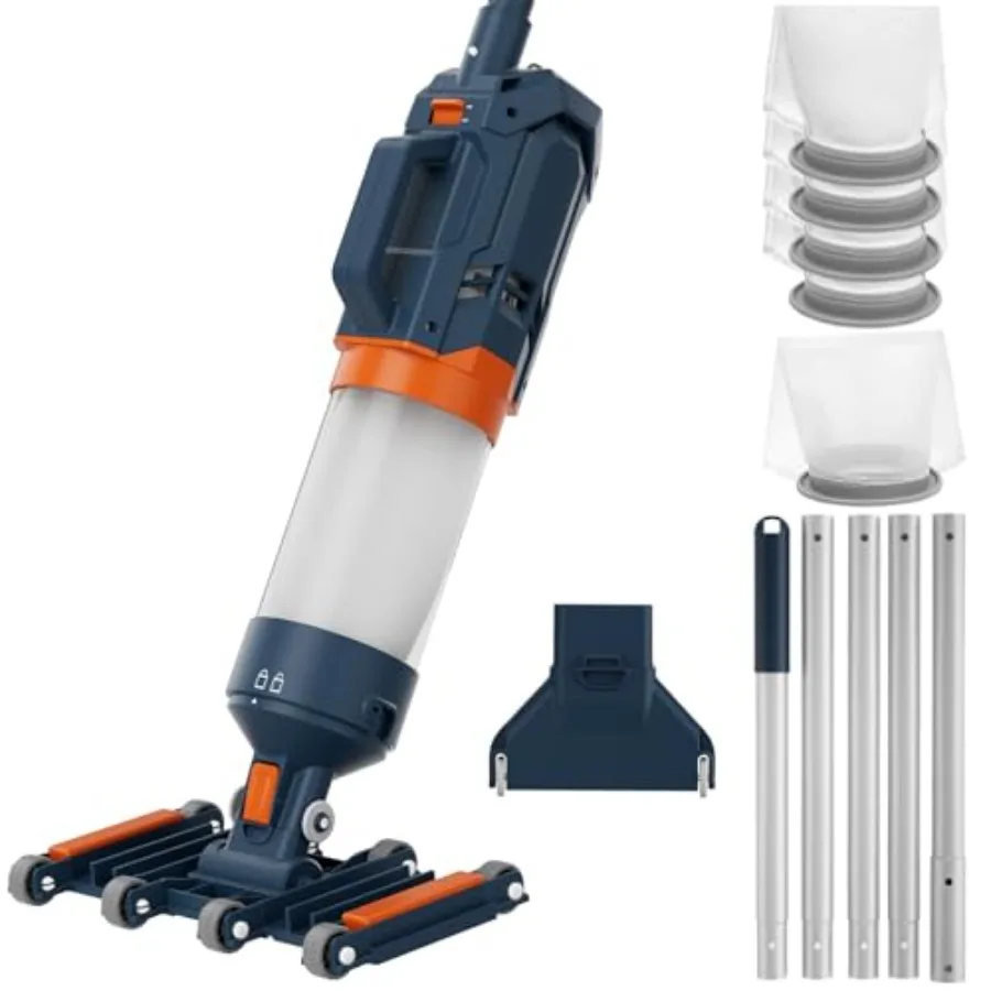 Heavy Duty Handheld Pool Vacuum for Above Ground Pool - 18.9GPM Powerful Suction with 25m Ultra Fine Mesh Filter 14'' Wide Vacu
Heavy Duty Handheld Pool Vacuum for Above Ground Pool - 18.9GPM Powerful Suction with 25m Ultra Fine Mesh Filter 14'' Wide Vacu
