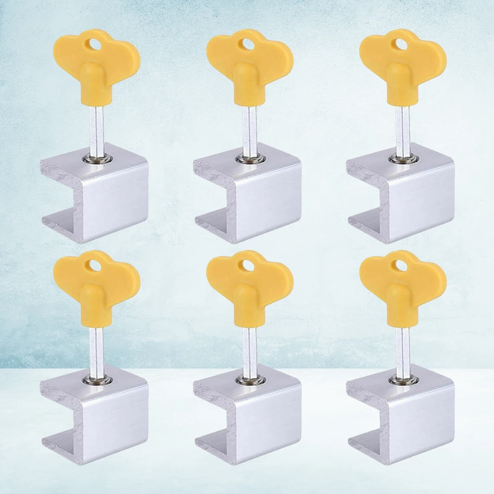 6pcs Sliding Window Lock Safety Door Accessories Aluminum Security Latch Child Proof Anti Theft Fits Most Doors Windows Hardware
6pcs Sliding Window Lock Safety Door Accessories Aluminum Security Latch Child Proof Anti Theft Fits Most Doors Windows Hardware