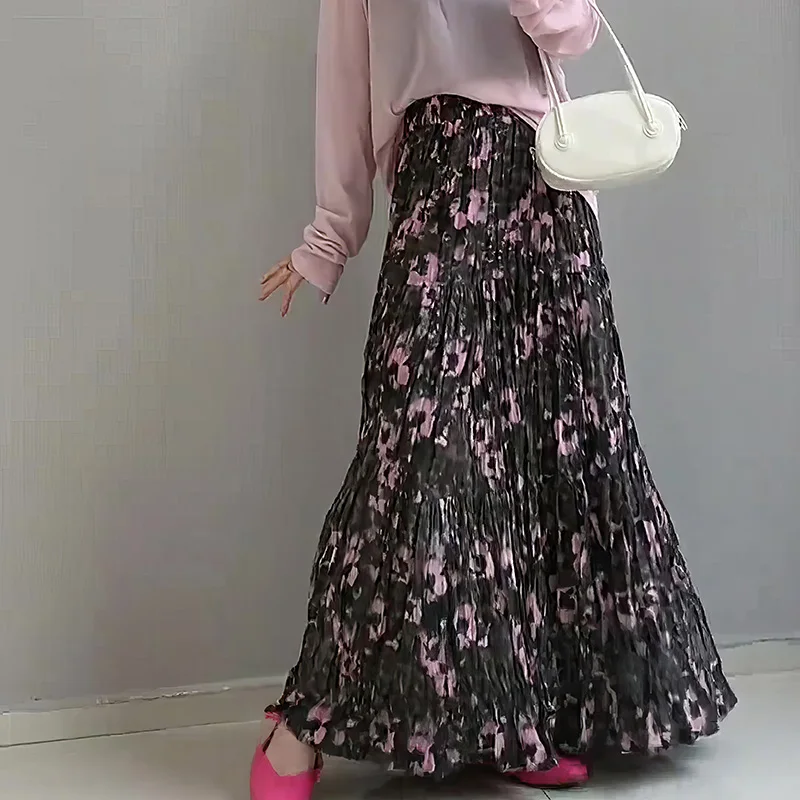 French Floral Skirt Women Summer 2025 New Pleated Chiffon Nice Skirt High Waist Slimming Pleated Skirt
French Floral Skirt Women Summer 2025 New Pleated Chiffon Nice Skirt High Waist Slimming Pleated Skirt