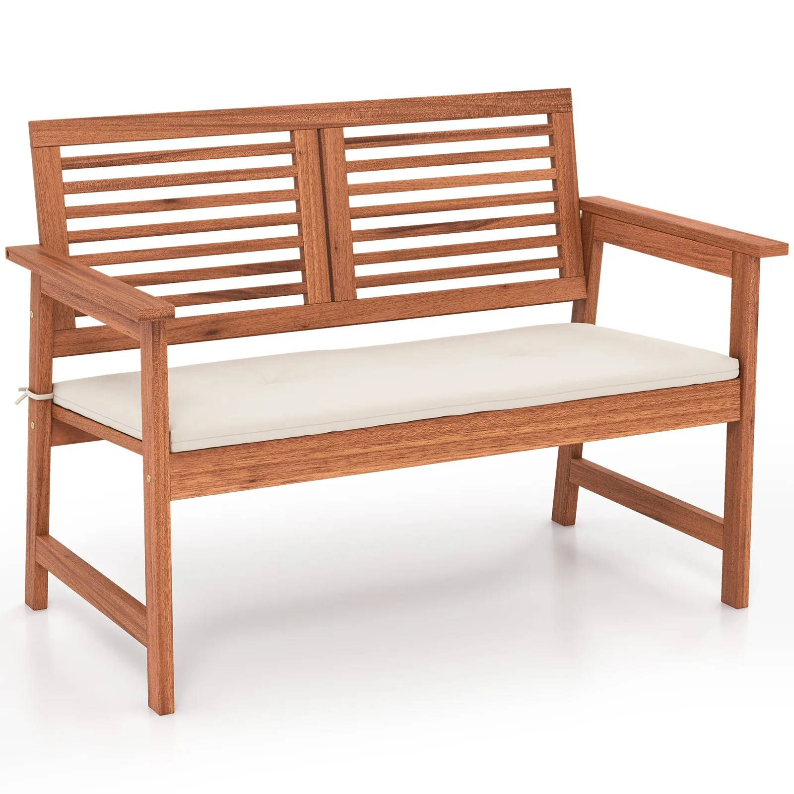 Patio Bench Outdoor Solid Wood Loveseat Chair w/ Backrest & Cushion Porch Garden
Patio Bench Outdoor Solid Wood Loveseat Chair w/ Backrest & Cushion Porch Garden