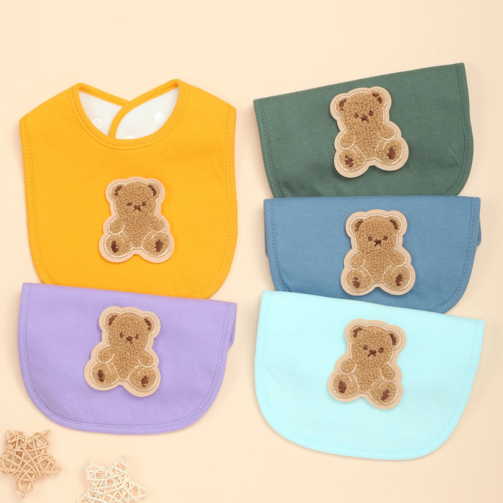 Комплект из 5 мягких детских нагрудников для мальчиков и девочек, впитывающий нагрудник для новорожденных, прорезывания зубов, слюнотечения и кормления, приятный для кожи
Комплект из 5 мягких детских нагрудников для мальчиков и девочек, впитывающий нагрудник для новорожденных, прорезывания зубов, слюнотечения и кормления, приятный для кожи