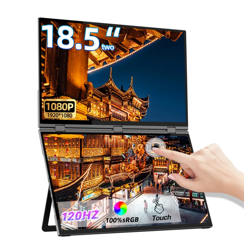 Eimio 18.5 Inch Portable Game Monitor Laptop Ultra-Slim Dual Screen Touch Function 120HZ 1080p Type-C 100% SRGB Wide Viewing
Eimio 18.5 Inch Portable Game Monitor Laptop Ultra-Slim Dual Screen Touch Function 120HZ 1080p Type-C 100% SRGB Wide Viewing